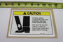 Genie Lift Part # 31075GT - DECAL,CAUTION,CRUSHING HAZARD, EA