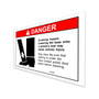 Genie Lift Part # 31075GT - DECAL,CAUTION,CRUSHING HAZARD, EA