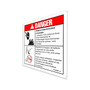 Genie Lift Part # 31508FRGT - DECAL,DANGER-ELEC HAZ,PLUG, EA
