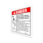 Genie Lift Part # 31787GT - DECAL,DANGER,TIP-OVER BATTERY, EA