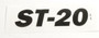 Genie Lift Part # 32927GT - DECAL,MODEL HEIGHT ST20, EA