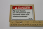 Genie Lift Part # 32932GT - DECAL,DANGER,TIPOVER,AXLES, EA
