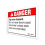 Genie Lift Part # 32932GT - DECAL,DANGER,TIPOVER,AXLES, EA
