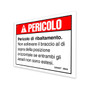 Genie Lift Part # 32932ITGT - DECAL, DANGER, TIPOVER, AXLES, EA