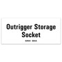 Genie Lift Part # 32934GT - DECAL,OUTRIGGER STORAGE,ST2, EA
