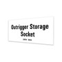 Genie Lift Part # 32934GT - DECAL,OUTRIGGER STORAGE,ST2, EA