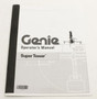 Genie Lift Part # 32950GT - MANUAL,OPERATORS,SUPERTOWER II, EA