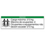 Genie Lift Part # 32998PBGT - DECAL, NOTICE, MAX LOAD 600 LBS, EA