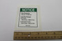 Genie Lift Part # 32999GT - DECAL,NOTICE,TIRE PRESSURE***, EA