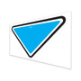 Genie Lift Part # 37055GT - DECAL,TRIANGLE,BLUE, EA