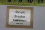 Genie Lift Part # 38142GT - DECAL, LABEL, CIRCUIT BREAKER, EA