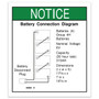 Genie Lift Part # 40299GT - DECAL,NOTICE,BATT CONNECTION, EA