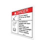 Genie Lift Part # 43595GT - DECAL,DANGER,TIP-OVER,TIRES***, EA