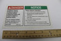 Genie Lift Part # 44220GT - DECAL,DANGER,BRAKE REL SAFETY*, EA