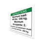 Genie Lift Part # 44248GT - DECAL,NOTICE,MAX CAP 440 LBS, EA