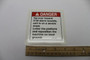 Genie Lift Part # 44768GT - DECAL, DANGER,TIP-OVER, EA