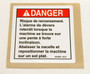 Genie Lift Part # 44768FRGT - DECAL, DANGER,TIP-OVER, EA