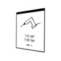 Genie Lift Part # 44981GT - DECAL LABEL AIRLINE 110PSI, EA