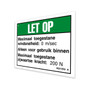 Genie Lift Part # 46212DUGT - DECAL, NOTICE, SIDE FORCE/WIND, EA