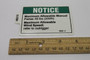 Genie Lift Part # 46218GT - DECAL,NOTICE,SIDE FORCE 45,CE, EA