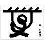 Genie Lift Part # 52475GT - DECAL LABEL TRANSPORT TIE DOWN*, EA