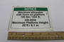 Genie Lift Part # 52608GT - DECAL,NOTICE,SIDE FRC,2032ANSI, EA