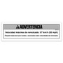 Genie Lift Part # 62707SPGT - DECAL,WARNING,MAX TOWING SPEED, EA
