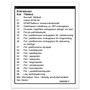 Genie Lift Part # 65052SWGT - DECAL,LABEL,FAULT CODES, EA