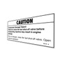 Genie Lift Part # 65172GT - DECAL,CAUTION,COMP DAMAGE, EA