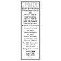Genie Lift Part # 65276GT - DECAL,NOTICE,PERKINS ENG SPEC, EA