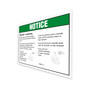 Genie Lift Part # 65303GT - DECAL,NOTICE,MANUAL LOWERING, EA
