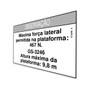 Genie Lift Part # 72120PBGT - DECAL,NOTICE,SIDE FRC,3246ANSI, EA