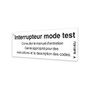Genie Lift Part # 72818FRGT - DECAL,LABEL, TEST MODE, EA