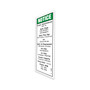 Genie Lift Part # 82214GT - DECAL,NOTICE,GM 1.6L ENG SPEC, EA