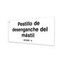 Genie Lift Part # 82303SPGT - DECAL,LABEL,MAST RELEASE LATCH, EA