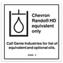 Genie Lift Part # 82366GT - DECAL, LABEL - CHEVRON RANDO, EA