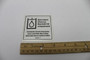 Genie Lift Part # 82366FRGT - DECAL, LABEL, CHEVRON RANDO, EA