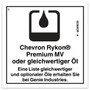 Genie Lift Part # 82366GRGT - DECAL, LABEL, CHEVRON RYKON, EA