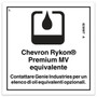 Genie Lift Part # 82366ITGT - DECAL,LABEL,CHEVRON RYKON***, EA