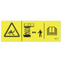 Genie Lift Part # 82562GT - DECAL, SYMBOL - CRUSHING HAZARD, EA