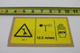 Genie Lift Part # 82602GT - DECAL,DANGER,MAX SIDE FRC,667N, EA