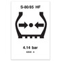 Genie Lift Part # 82626GT - DECAL,LABEL,TIRE PRESS HF S80, EA