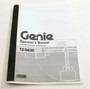 Genie Lift Part # 82662GT - MANUAL,OPERATORS,TZ-34/20,2ND*, EA