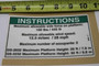 Genie Lift Part # 82695GT - DECAL,INSTR-SIDE FRC,ANSI, EA