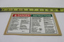 Genie Lift Part # 82757GT - DECAL,DANGER,OUTRIGGER SAFETY, EA