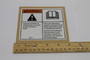 Genie Lift Part # 97666GT - DECAL,WARN,READ MANUAL, EA