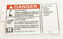 Genie Lift Part # 97868GT - DECAL,DANGER/NOTICE,TIRE SPECS, EA