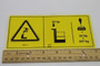 Genie Lift Part # 97873GT - DECAL-DANGER,MAX CAP-TRAY,SYM*, EA
