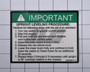 JLG Part # 1001096141 | DECAL,IMPORTANT MANUAL DECENT, EA