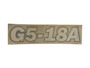 JLG Part # 1001099708 | DECAL,# G5-18A DECAL, EA